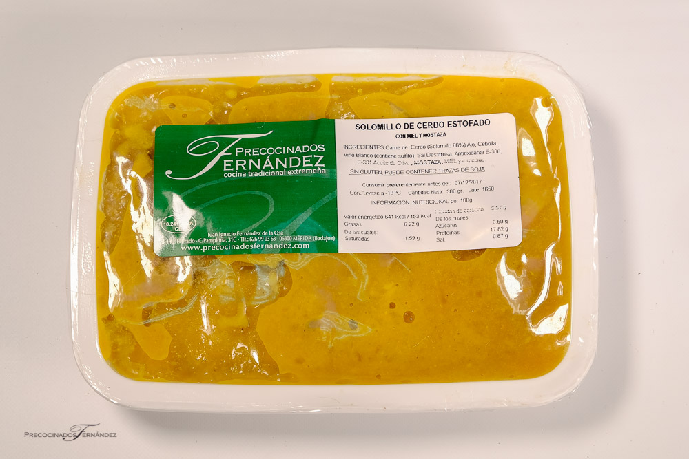 Solomillo de Cerdo a la Miel y Mostaza (Precio 4,38€/Ud.)